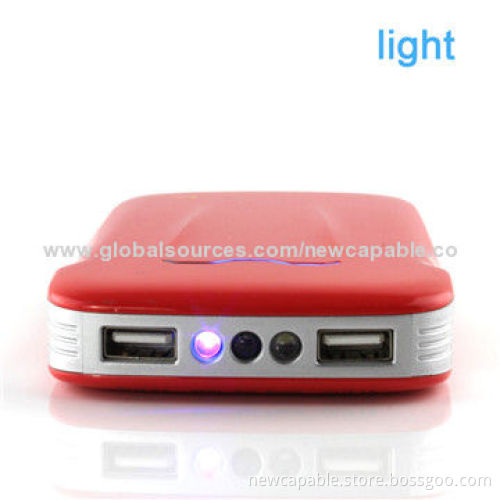 Racing car style power bank with 10,000mAh and dual USB output